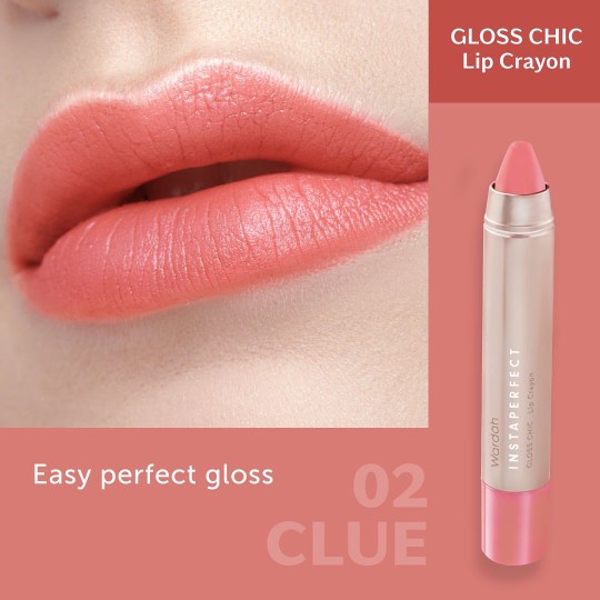 Wardah Instaperfect GLOSS CHIC Lip Crayon