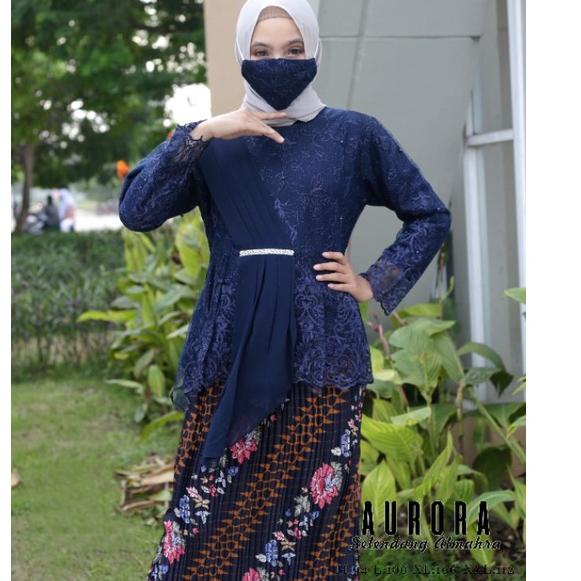 ➫ Promo Setelan Kebaya Aurora Tulle Selendang/Kebaya Brokat/Tunik Tulle/Kebaya Modern/Kebaya ✭