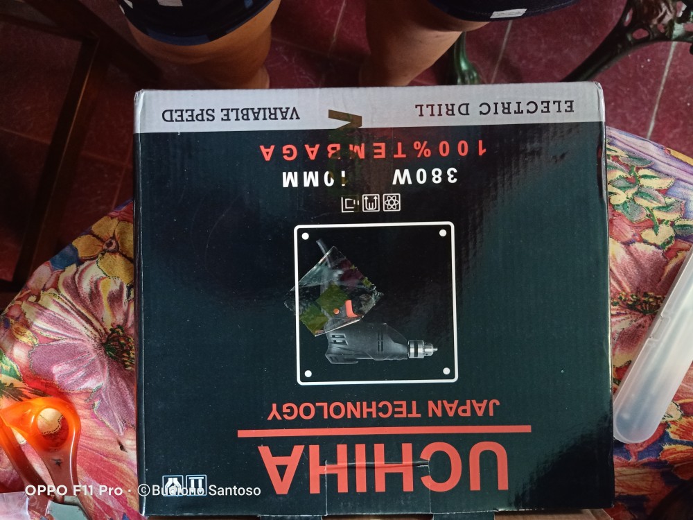 Mesin Bor 10mm Model Maktek Merk Uchiha Qualiti Japan Bolak Balik Besi Kayu Tembok