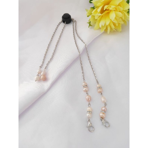 2in1 konektor & kalung masker mutiara lombok