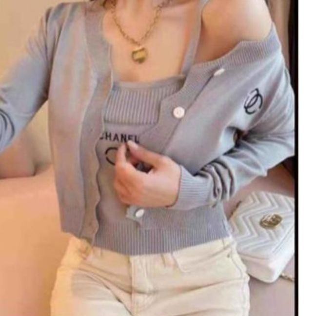 ۝ ATASAN RAJUT CHANEL + CARDI 381515 IMPORT ✪