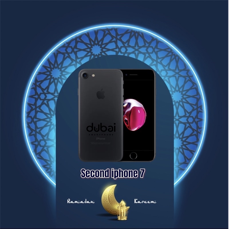 Second Apple iphone 7 like new-Hitam
