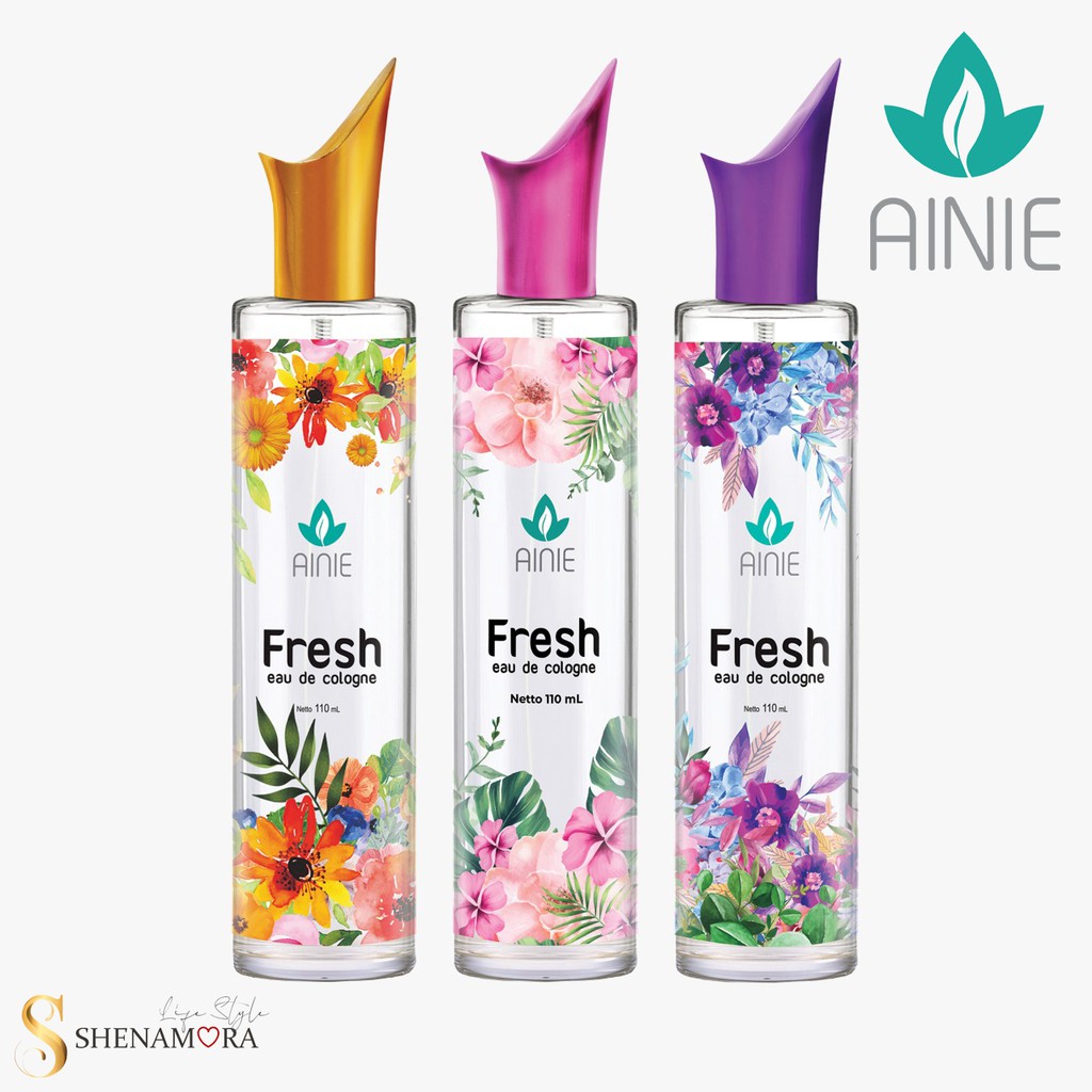 Ainie  Eau De Cologne Wanita EDC Perfume  Cologne Botol Kaca Spray 110 ml