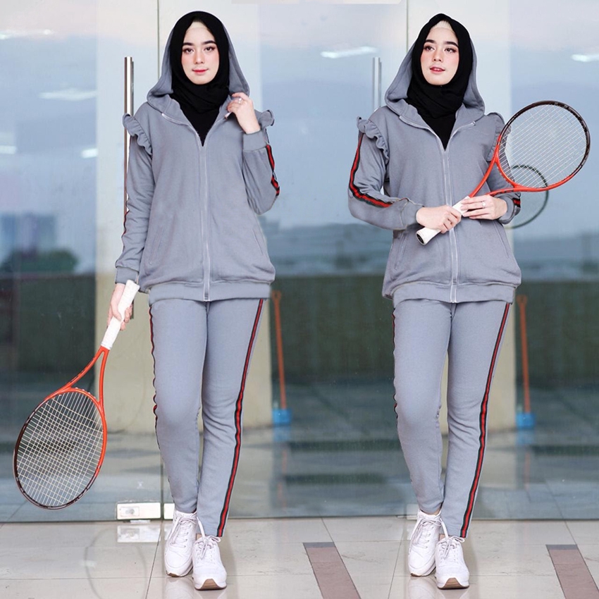 [Setelan Jaket Tanisha SW] setelan jaket wanita var color