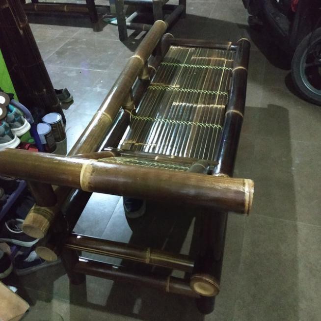Kursi Bambu Santai Panjang- Bale Bambu Hometownliving