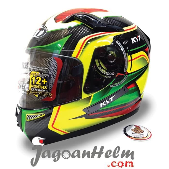OFC KYT Helm K2 Rider Super Fluo 2