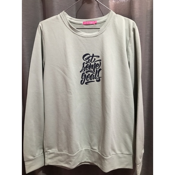 Sweater chicgirl hijau mint (preloved)