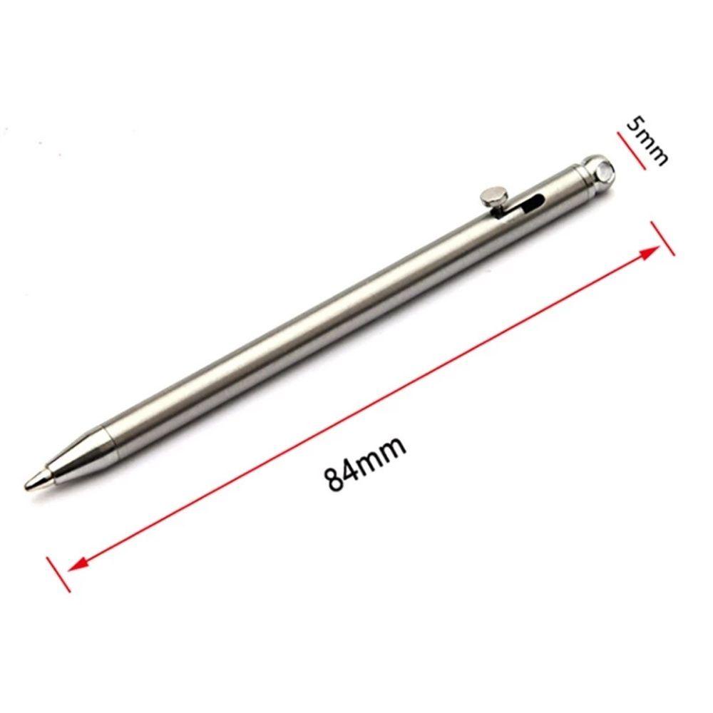 【 ELEGANT 】 Titanium Pen Portable Survival Signature Pen Gadget Gantungan Kunci Camping Outdoor Alat Peralatan Pulpen