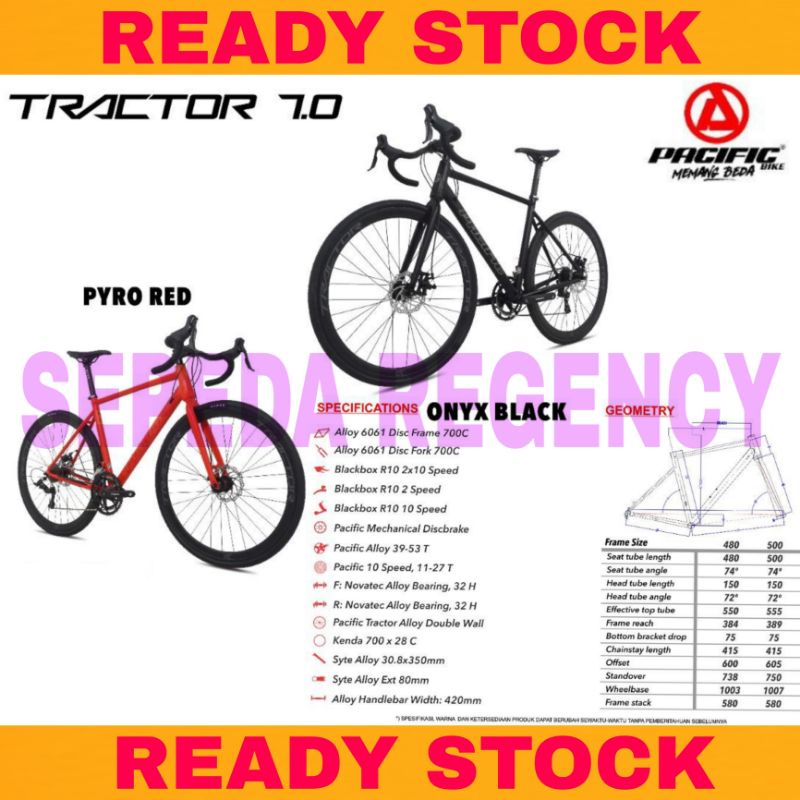 Sepeda Balap Roadbike PACIFIC TRACTOR 7.0 Alloy 20 Speed 700 C
