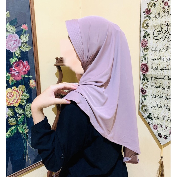 BERGO STANDART POLOS//Simple Pet Instant Hijab