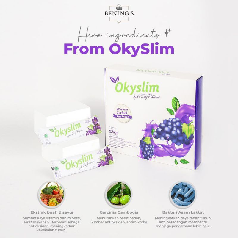 BENING OKY SLIM ANGGUR by Dokter Oky Bening Clinic / Minuman Fiber untuk menurunkan berat badan