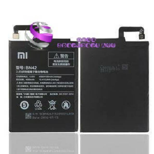 Baterai BN42 BN 42 Xiaomi Redmi 4 Prada Original 100%