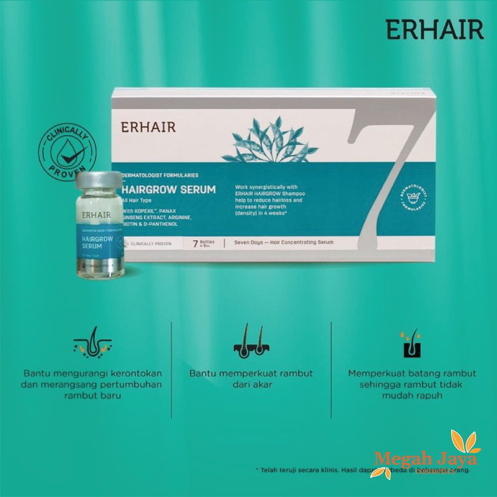 ERHA ERHAIR HAIRGROW SERUM 7 BOTTLES X 8ML @MJ