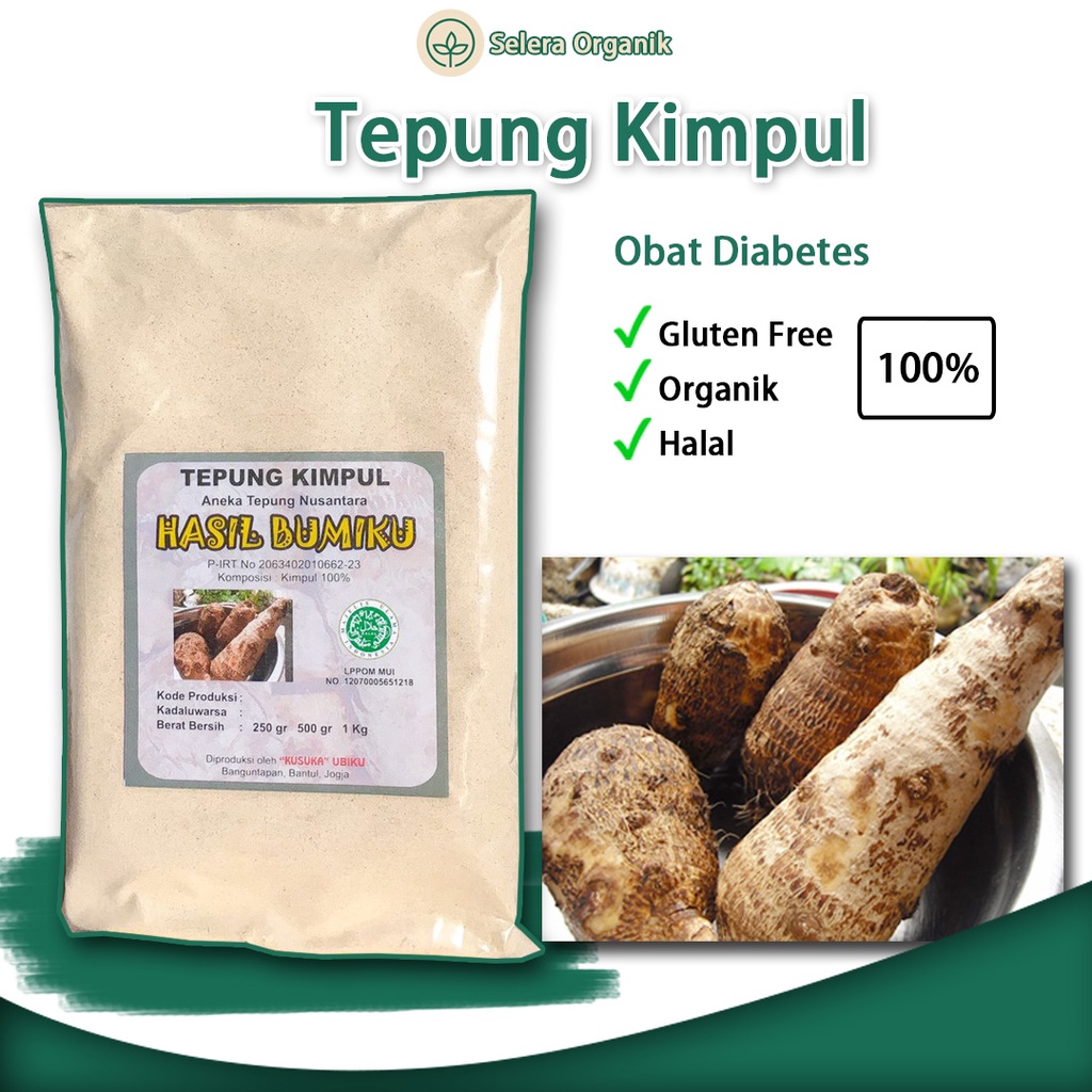 

Tepung Kimpul Organik (1kg) Bebas Gluten Free | Selera Organik Jogja