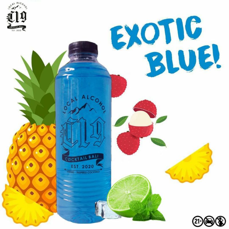 

arak cocktail exotic blue ocean