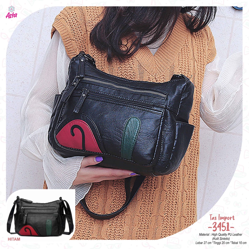 Tas wanita murah Import Kode 3451 ori by Asta