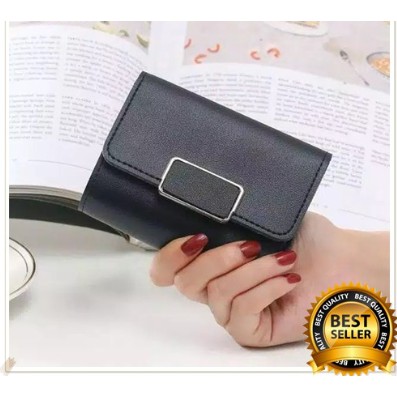 ♥SKY♥ Retro Paragraf Pendek dompet Forever young Polos Dompet Wanita Import C2-1