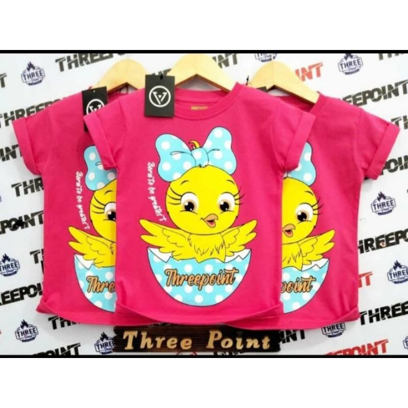 kaos anak three point .