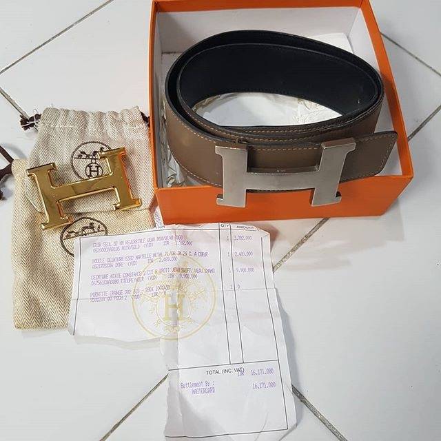 Preloved Hermes H Buckle Belt