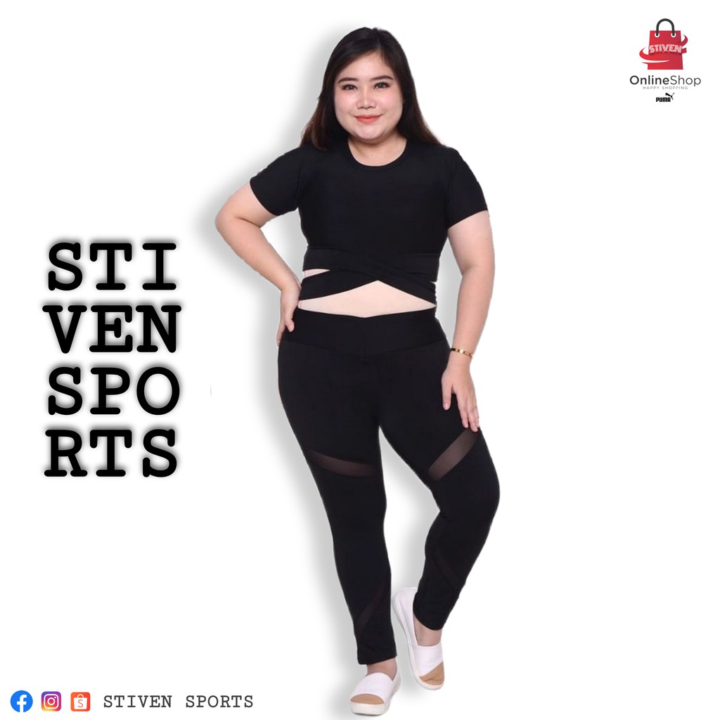 2 Pcs Setelan Baju Olahraga Senam Yoga AEROBIK JUMBO | Setelan Baju Senam JUMBO