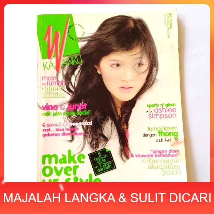 Majalah KAWANKU No.2 Jan 2006 Cover NADIA + Artikel AGNEZMO Langka