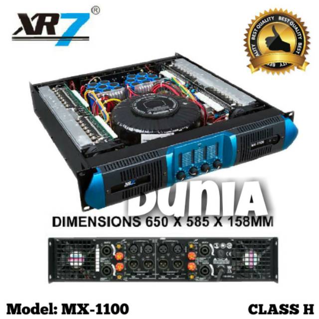 Power XR7 MX 1100 Amplifier Class H Original 4 Channel