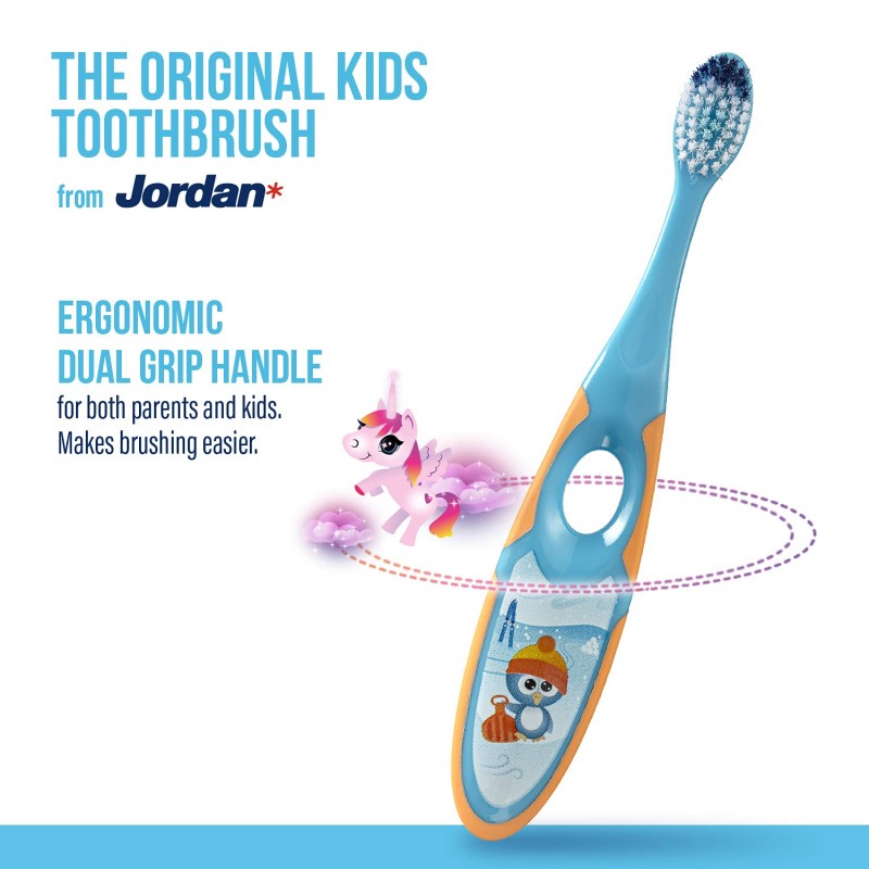 Jordan Oral Care Soft Sikat Gigi Anak Step 2 Twin Pack (3 - 5 Tahun)