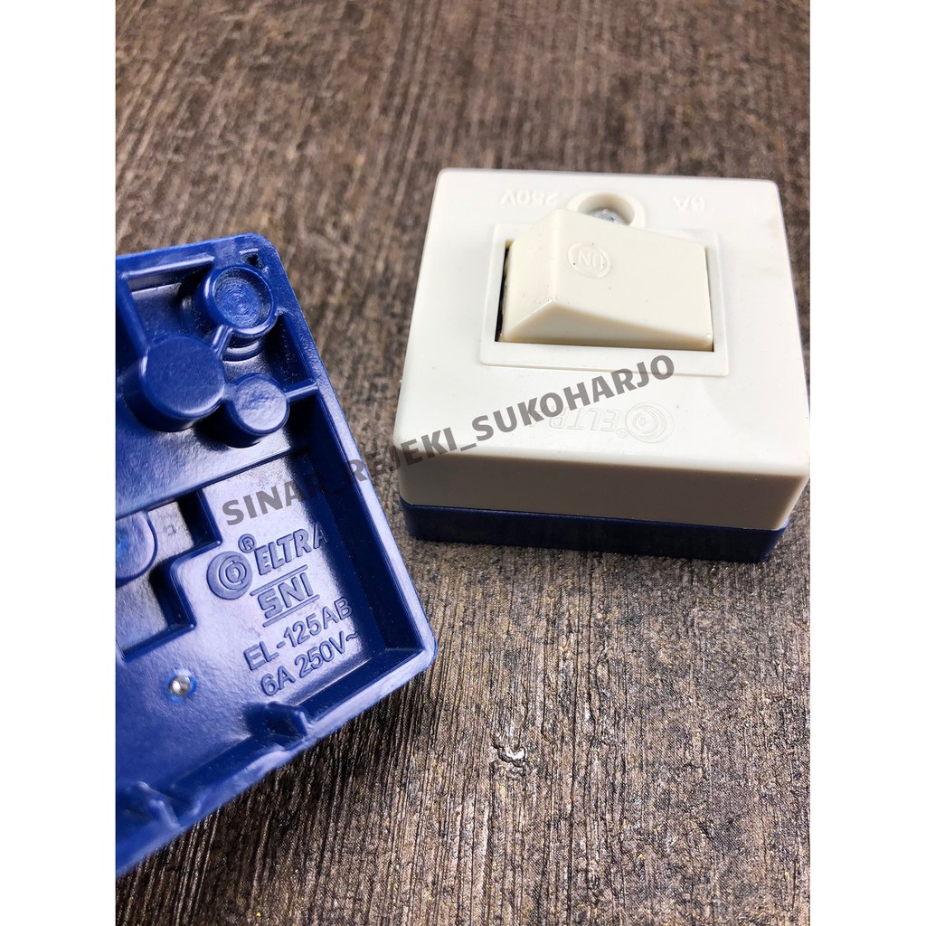 Saklar Tempel OB Engkel Single Piano ELTRA / Sakelar Lampu / Switch / Mini Saklar Tunggal