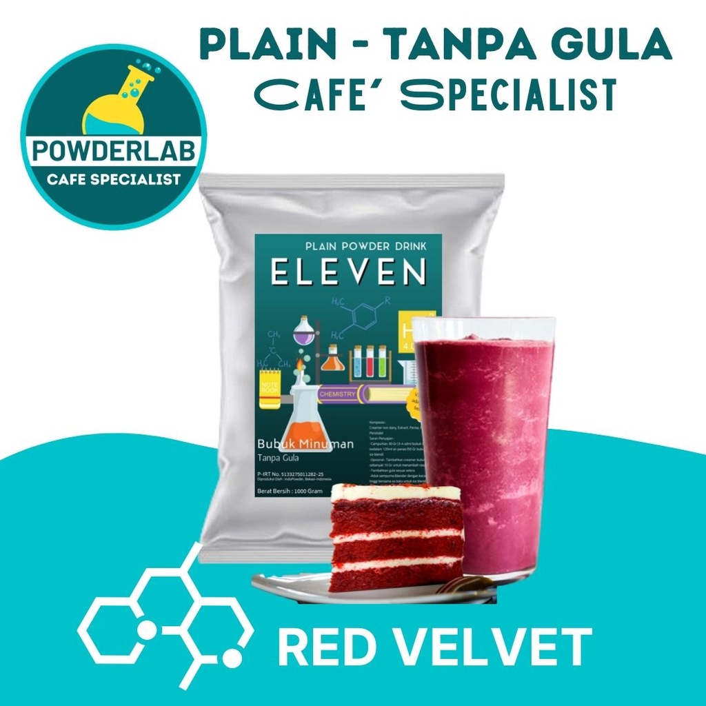 

Bubuk Minuman aneka rasa REDVELVET 1kg PLAIN tanpa gula - Bubuk RED VELVET - REDVELVET Powder