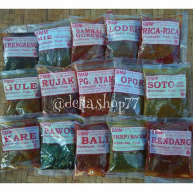 

Paket ISI 10 Bumbu Masak MACHMUDAH khas Sidoarjo enak praktis