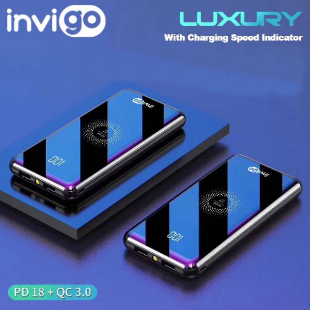 Powerbank INVIGO WIRELESS CHARGING 10000 mAH - powerbank fast charging