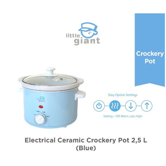 Little Giant Ceramic Crockery Pot 2.5lt | Slow Cooker | LG2825-B