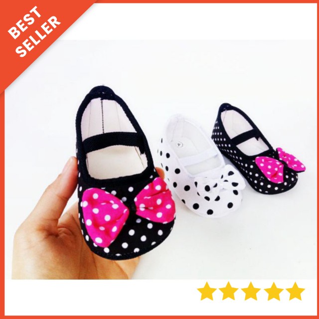 [0-12 bulan] SEPATU BAYI PREWALKER / SEPATU BAYI PEREMPUAN PREWALKER FLAT SHOES SEPATU BALET BAYI