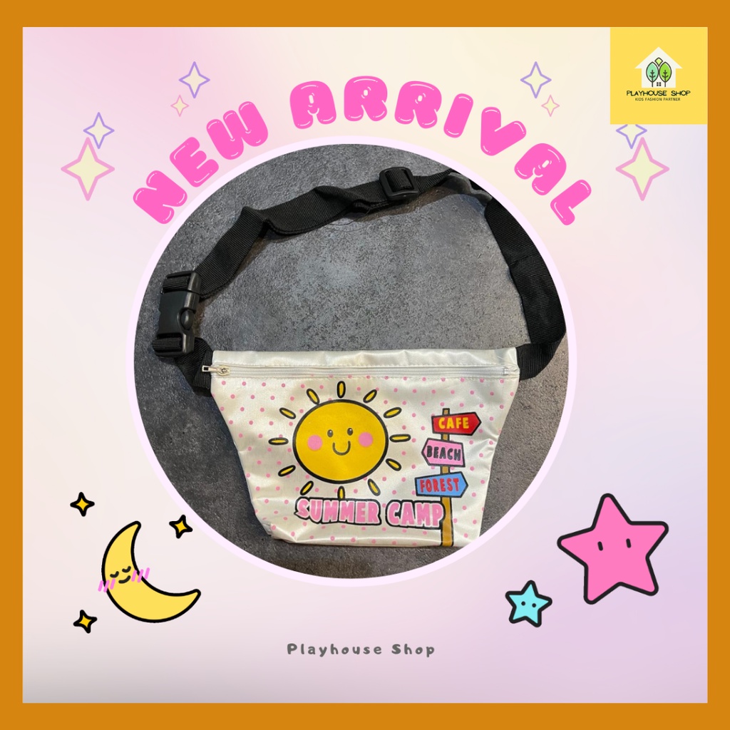 Tas Pinggang Sling Bag Anak Perempuan Murah Bermotif