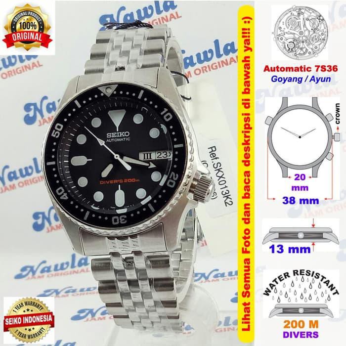 EKSKLUSIF SEIKO SKX013K2 AUTOMATIC DIVERS 200M BLACK DIAL | JAM PRIA SKX013 
