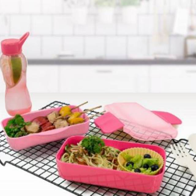 TEPAK MAKAN/DUO MINI SET/KOTAK MAKAN/LUNCH BOX/KOTAK MAKAN MURAH/TUPPERWARE/KOTAK MAKAN ANAK