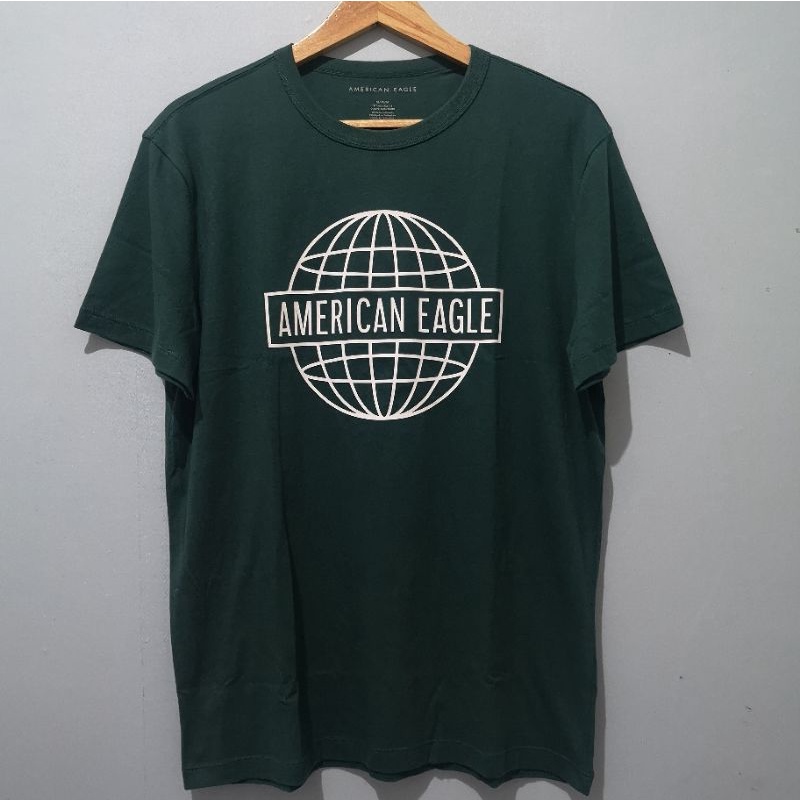 Kaos Pria - Baju Pria Original American Eagle Graphic hijau