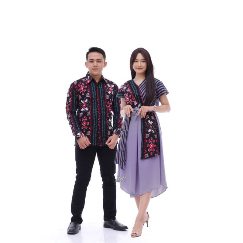 GROSIR COUPLE BATIK SONGKET /COUPLE BATIK MODERN /COUPLE MURAH/COUPLE MUSLIM KECE BK003