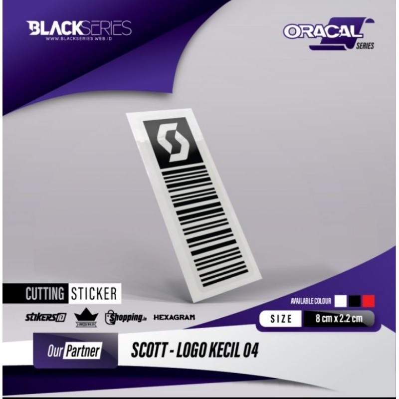 Cutting Sticker Sepeda Scott Logo Small | Stiker sepeda | Scott