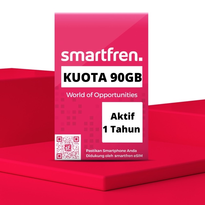 Kartu Perdana Smartfren Kuota 90GB Masa Aktif 1 Tahun