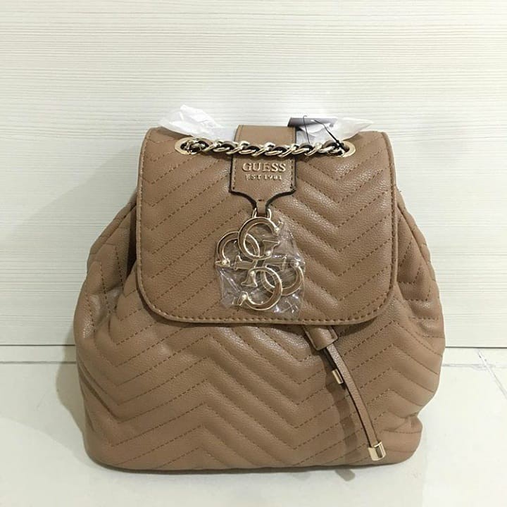 Guess Violet Ransel Bag Brown