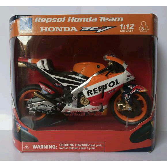 PROMO MINIATUR MOTOGP REPSOL HONDA MARC MARQUEZ 2015 - DIECAST NEWRAY 1:12