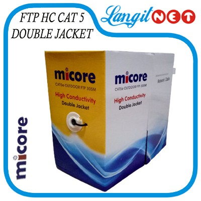 MICORE CABLE HC FTP CAT 5e / ROLL OUTDOOR DOUBLE JACKET