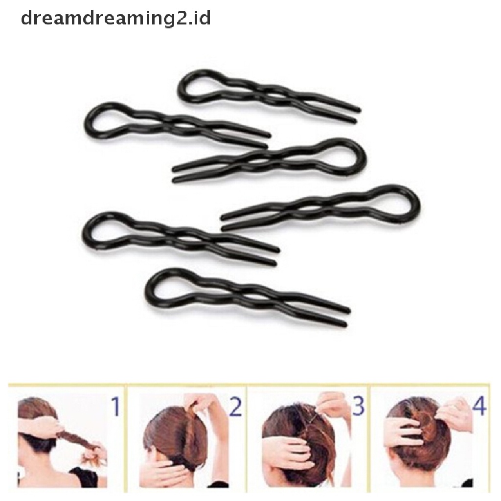 (LIKE) Favorite 3Pcs / 1 set Klip Spiral Ajaib Untuk Membuat Kepang Rambut