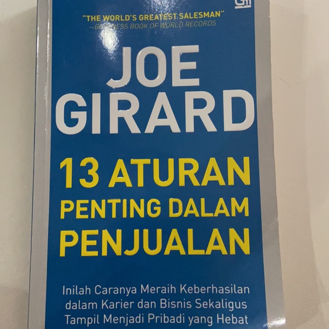 Buku “13 Aturan Penting Dalam Penjualan”