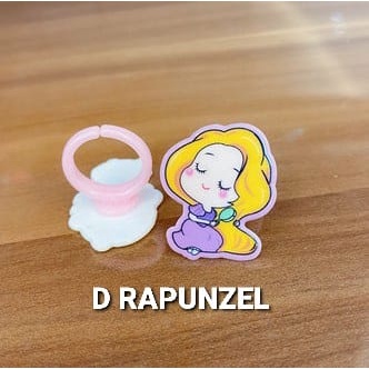 CINCIN CHIBI PRINCESS AKSESORIS ANAK KOREA IMPOR MAINAN ANAK PRINCES ELSA CINDERELLA RAPUNZEL MERMAID LUCU