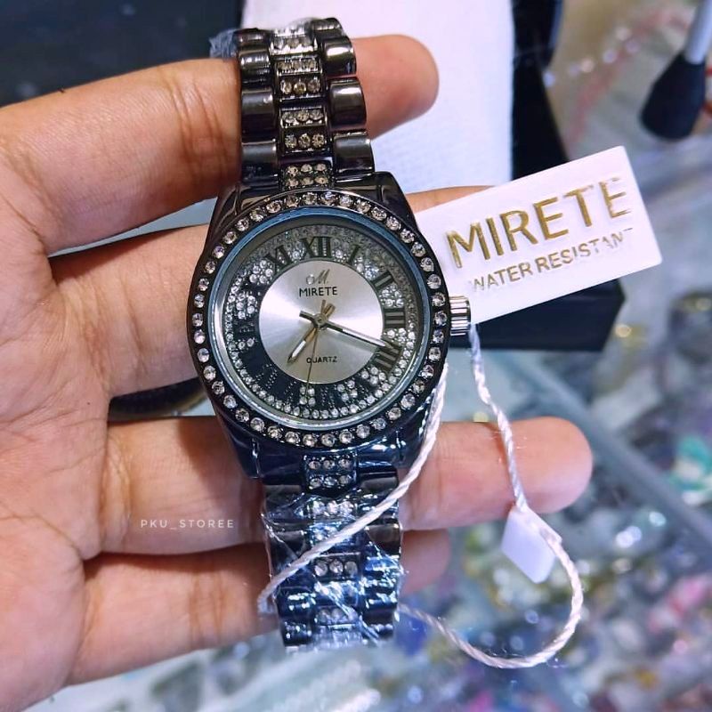 JAM TANGAN WANITA MIRETE ORIGINAL MOTIF PERMATA