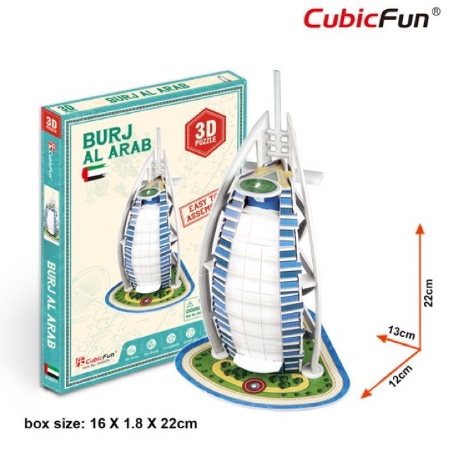 [NEW] CubicFun 3D Puzzle 🇦🇪 Burj Al Arab Dubai UAE