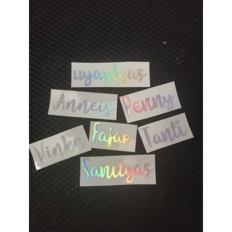 

Stiker Nama Hologram Satuan
