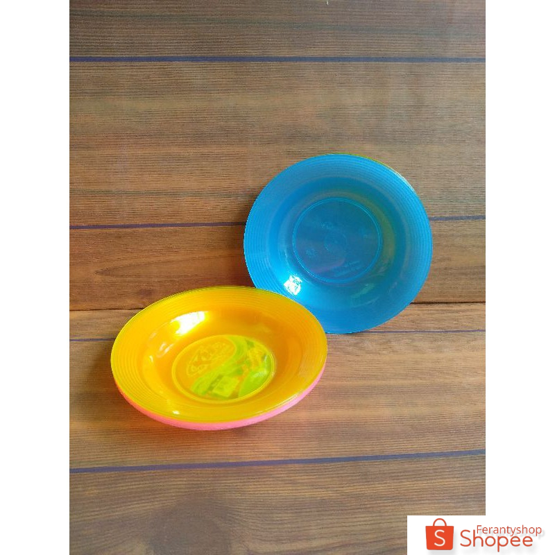 piring sambal plastik 12 pcs ukuran 6&quot;/piring kecil